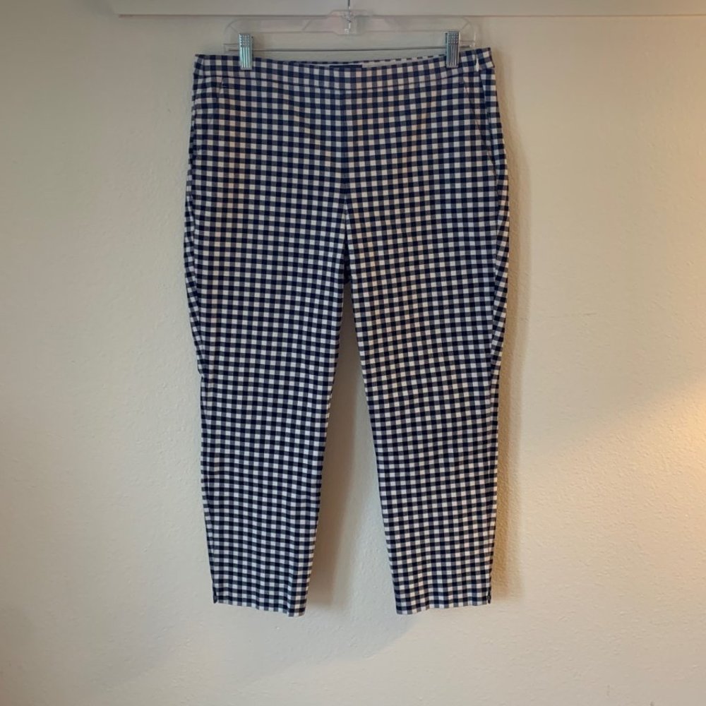 J. Crew Martie Checkered Pants, size 12